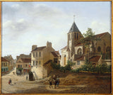 etienne-bouhot-1836-view-of-the-saint-germain-de-charonne-art-print-fine-art-reproduction-wall-art