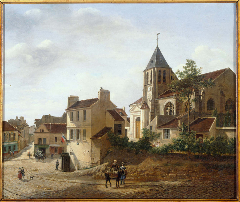 etienne-bouhot-1836-view-of-the-saint-germain-de-charonne-art-print-fine-art-reproduction-wall-art