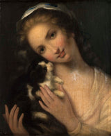 anonymous-girl-with-cat-art-print-fine-art-reproduction-wall-art