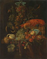 未知 1640 静物与水果和龙虾艺术印刷精美艺术复制墙艺术 id axuqoggin
