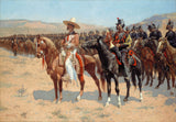 弗雷德里克·雷明頓-1889-墨西哥主要藝術印刷品美術複製品牆藝術 id-axweqop29