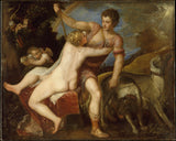 Titian-1550-venus-og-adonis-art-print-fine-art-gjengivelse-vegg-art-id-axwgwq5bx