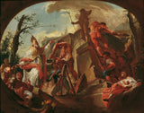 保羅·特羅格-1753-伊莫拉的聖卡西安墜毀薩本上的冥王星雕像藝術印刷品美術複製品牆藝術 ID-axwhwdobd