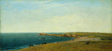 约翰·弗雷德里克·肯塞特（John-Frederick-kensett）1869年在新港艺术印刷附近的精美艺术复制品墙壁艺术ID-AXYB3961A