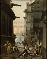 paul-claude-michel-lecarpentier-1831-epizod-29 iyul 1830-cu il-səhər-incəsənət-çap-təsviri-art-reproduksiya-divar-art