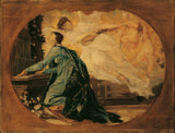 古斯塔夫·克林姆特-1885-音樂寓言風琴演奏者藝術印刷美術複製牆藝術 id axzaojyk4 設計