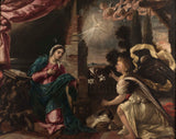 匿名 1669 天使报喜艺术版画美术复制品墙壁艺术