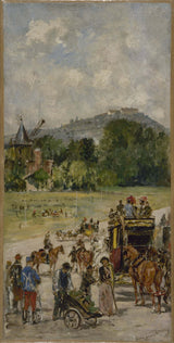john-lewis-brown-1889-schets-voor-de-lounge-van-hotel-sciences-city-the-longchamp-renbaan-art-print-fine-art-reproductie-wall-art