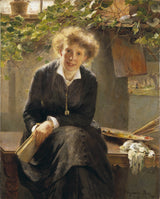 bertha-wegmann-1881-die-kunstenaar-jeanna-bauck-kuns-druk-fyn-kuns-reproduksie-muurkuns-id-ay0gl8rlc