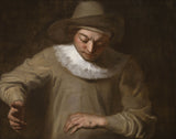 philippe-mercier-1750-pierrot-fanger-en-flue-kunsttrykk-fin-kunst-reproduksjon-veggkunst-id-ay106azhh