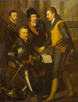 okänd-1630-gruppporträtt-av-de-fyra-bröder-till-william-i-prins-konsttryck-fin-konst-reproduktion-väggkonst-id-ay2mmtsfo