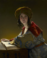 弗里德里希·阿默林1838年，年轻的东方女子艺术打印精细艺术复制品墙艺术id-ay2w2u8cj