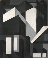 路易斯·洛佐威克（Louis-lozowick），1922年，城市形状，艺术印刷，精美的艺术复制品，墙壁，艺术编号，ay37pfxcl