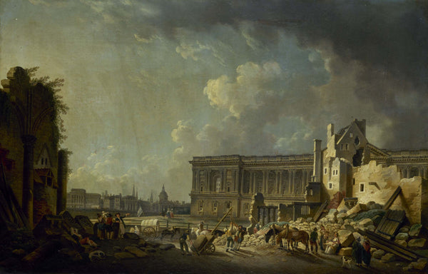pierre-antoine-demachy-1756-clearing-of-the-louvre-colonnade-art-print-fine-art-reproduction-wall-art