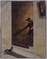 louis-leopold-boilly-1800-nedstigningen-af-trappen-kunst-print-fine-art-reproduction-wall-art