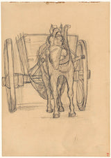 jozef-izraels-1834-jedzenie-konia-na-przejażdżkę-druk-sztuka-reprodukcja-dzieł sztuki-sztuka-ścienna-id-ay6a0ncgq