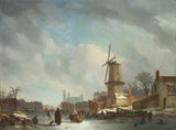 abraham-johannes-couwenberg-1830-gambadant-sur-un-canal-gelé-dans-une-ville-art-print-fine-art-reproduction-wall-art-id-ay6moc6id