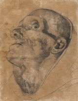 西奧多·傑里科-1801-抬頭向下看的男人頭像藝術印刷精美藝術複製品牆藝術 id-ay82fm8wy