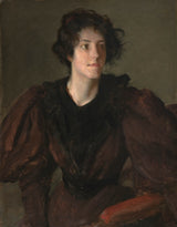 威廉·梅里特追逐1887年，一个年轻女子的研究艺术印刷精美的艺术复制品墙艺术id ay8zkq3vi