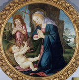 botticelli-atelier-de-1445-처녀와 아이-세인트 존-세례교-예술-인쇄-미술-복제-벽-예술