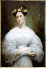 ary-scheffer1831被认为是奥尔良公主玛丽的肖像艺术打印精美的艺术复制品墙壁艺术