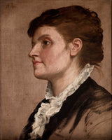 alphonse-legros-1880-portræt-af-kvinde-kunst-print-fin-kunst-reproduktion-væg-kunst