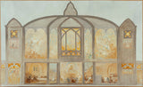 阿爾弗雷德·普勞佐 1900 年蒙馬特聖讓素描藝術印刷美術複製品牆藝術