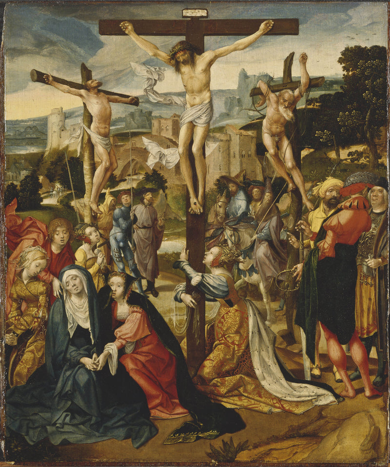 cornelis-engebrechtsz-the-crucifixion-art-print-fine-art-reproduction-wall-art-id-aycvohnua