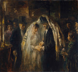 約瑟夫-以色列-1903-猶太婚禮藝術印刷美術複製品牆藝術 id-aycymt6on