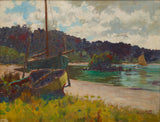 詹姆斯·奈恩1896-半月湾-斯图尔特岛艺术印刷品精美的艺术复制品-墙-艺术-id-aydq9qby8