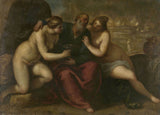 雅各布·帕尔马·伊尔·吉奥瓦内-1610-很多-和他的女儿-艺术印刷品-精美艺术-复制品-墙艺术-id-aydscv1y7