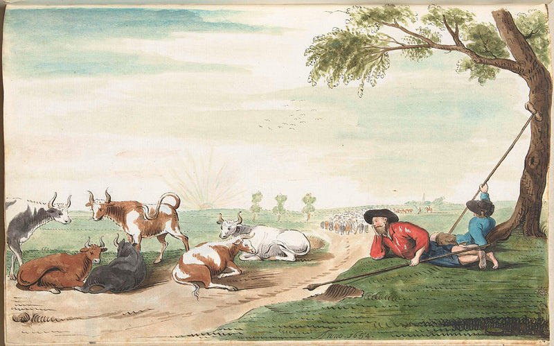 gesina-ter-borch-1654-two-cowherds-at-sunrise-or-sunset-art-print-fine-art-reproduction-wall-art-id-aydwfq1vb