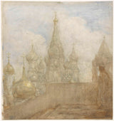 marius-bauer-1898-de-st-basiliuskathedraal-naar-moskou-kunstprint-fine-art-reproductie-muurkunst-id-aydzl44jf