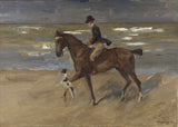 max-Liebermann-1911-jazdec-on-the-Beach-art-print-fine-art-reprodukčnej-wall-art-id-aye29cx6o
