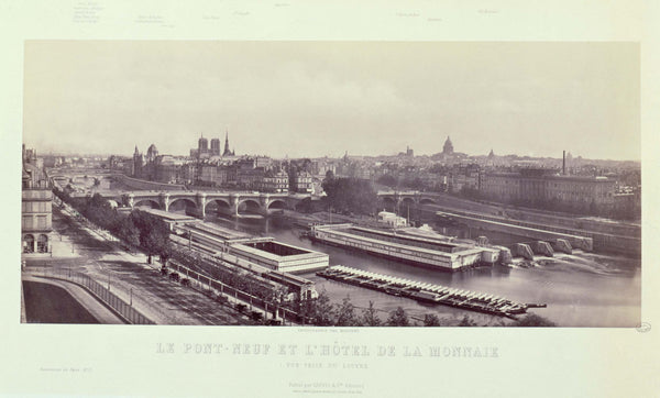 frederic-martens-1845-panorama-taken-from-the-louvre-showing-the-quays-of-the-seine-the-pont-neuf-and-the-hotel-de-la-monnaie-1st-and-6th-arrondissement-paris-art-print-fine-art-reproduction-wall-art