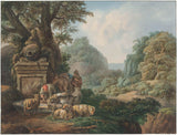 јан-вилем-пинемен-1789-пејзаж-со-овчари-на-на-водење-уметност-печатење-фина уметност-репродукција-ѕид-уметност-id-ayfs1ywwx