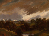 约翰·康普斯坦1814-汉普斯特德-暴风雨天空艺术印刷精美艺术复制品-墙-艺术-id-ayftvcdrx