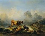 joseph-heicke-1851-alm-소-예술-인쇄-미술-복제-벽-예술-id-ayfvafatn