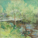 约翰·亨利·特瓦特曼（John-Henry-Twachtman）1902年，白桥艺术印刷精美的艺术再现墙艺术ID-ayh1s08w7