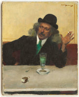 安德烈·德瓦贝兹（Andre-devambez）1915在咖啡店里的艺术印刷精美的艺术复制品墙上的艺术