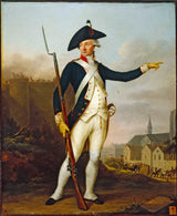 ז'אן-פרנסואה-בלייר -1790-אזרח-נאו-דוויל-במדים-של-המשמר-הלאומי-עושה-הובלה-שיירת נשק ותחמושת-אמנות-הדפס-קנס- אמנות-רבייה-קיר-אמנות