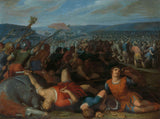 奥托·范·芬1600年，蝙蝠骑士击败了罗曼人，他们在莱茵河上打印艺术印刷精美的艺术复制品，墙上的艺术ID-ayihk001l