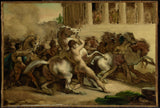 Theodore-Gericault-1817-la-carrera-dels-cavalls-sense-cavallers-impressió-art-de-reproducció-fina-art-wall-art-id-ayizdjso9