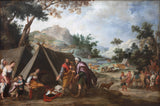 巴托洛梅-埃斯特班-穆里略-1670-拉班-尋找他被盜的家庭神-藝術印刷品美術複製品牆藝術 ID-ayjj50z92