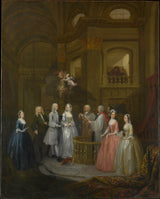 威廉·霍加斯-1729年，斯蒂芬·贝克汉姆和玛丽·考克斯的艺术的婚礼印刷精美的艺术复制品墙上的艺术ID-aykdah9r7