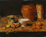 carl-schuch-1885-martwa natura-z-białą-muszlą-drukiem-reprodukcja-dzieł sztuki-sztuka-ścienna-id-ayl15t9xc