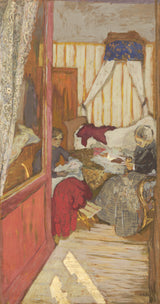 edouard-vuillard-1912-zenske-sitie-umenie-potlač-fine-art-reprodukcia-stena-art-id-aym544uan