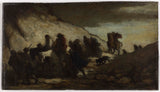 Honore-daumier-1857-người di cư-nghệ thuật-in-mỹ thuật-sản xuất-tường-nghệ thuật