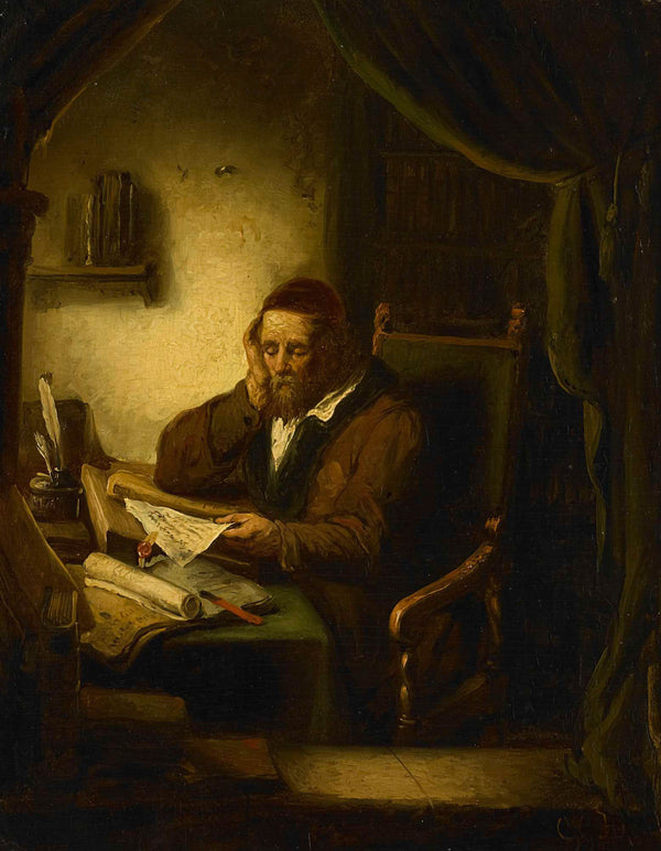 george-gillis-haanen-1833-old-man-in-his-study-art-print-fine-art-reproduction-wall-art-id-aynrhdtfx