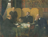 jean-paul-laurens-1918-el-comité-de-seguridad-de-la-ciudad-de-paris-y-el-departamento-del-sena-durante-la-guerra-de-1914-1918-art-print-fine-art-reproduction- mural